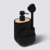 Distributeur de savon avec accessoires 500ml, Noir