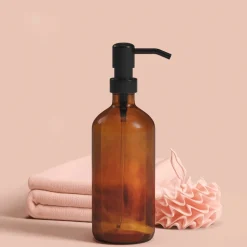 Distributeur de savon, Marron, 3 pièces
