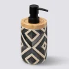 Distributeur de savon, Noir et beige