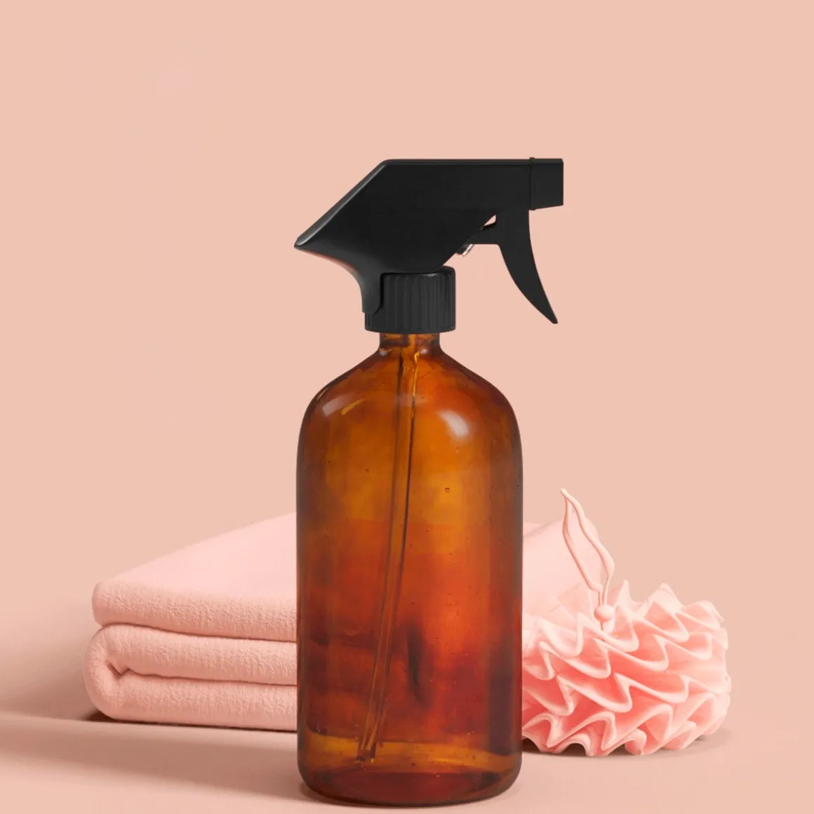 Distributeur de savon spray 450ml, Marron