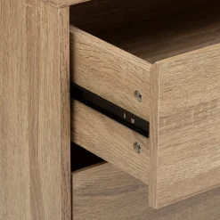 Dressing 3 tiroirs avec penderie, Effet bois