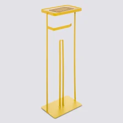 Dérouleur support téléphone métal, Jaune moutarde