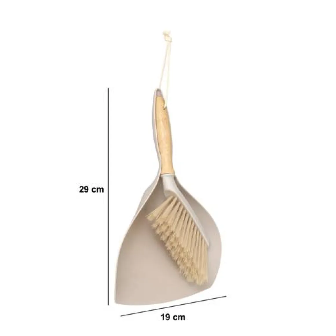 Ensemble pelle/balayette, Beige