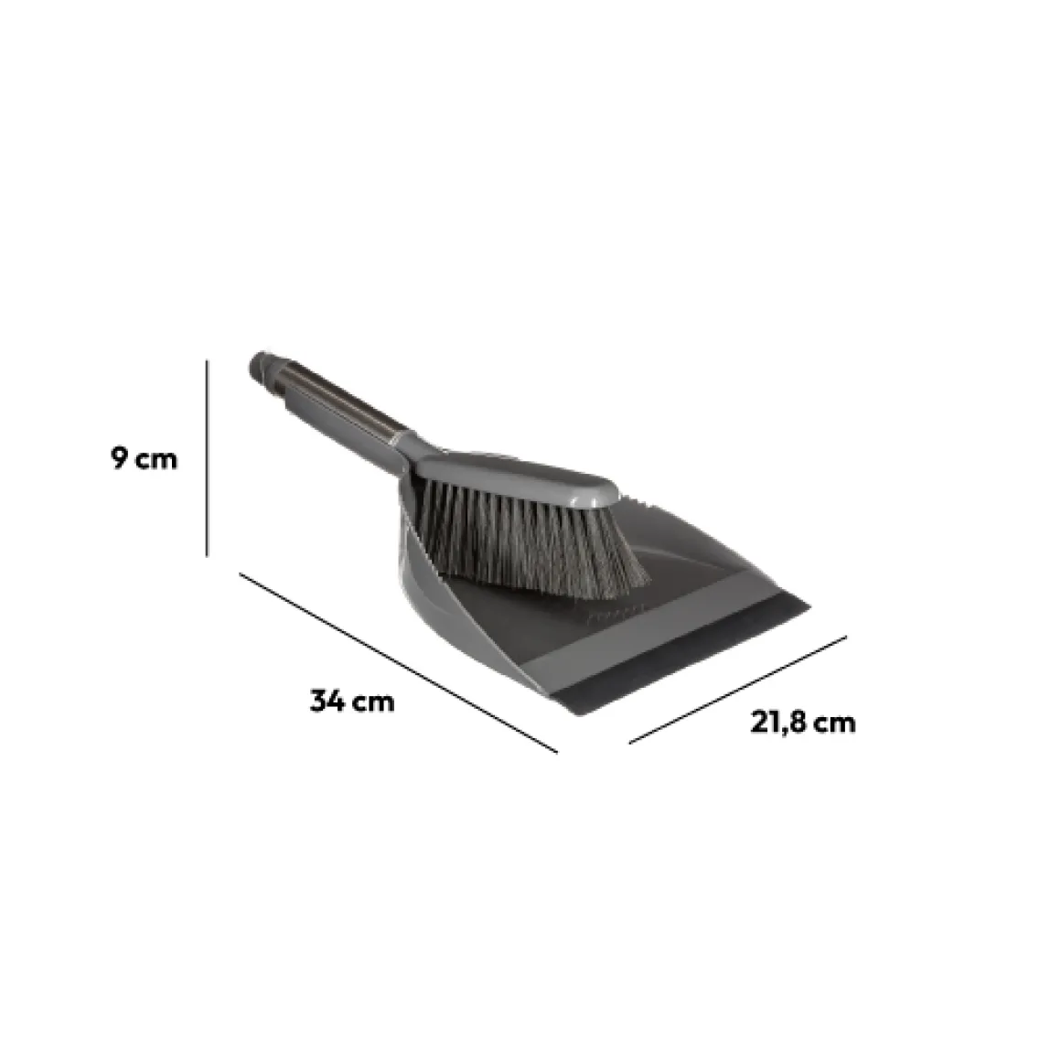 Ensemble pelle/balayette, Gris
