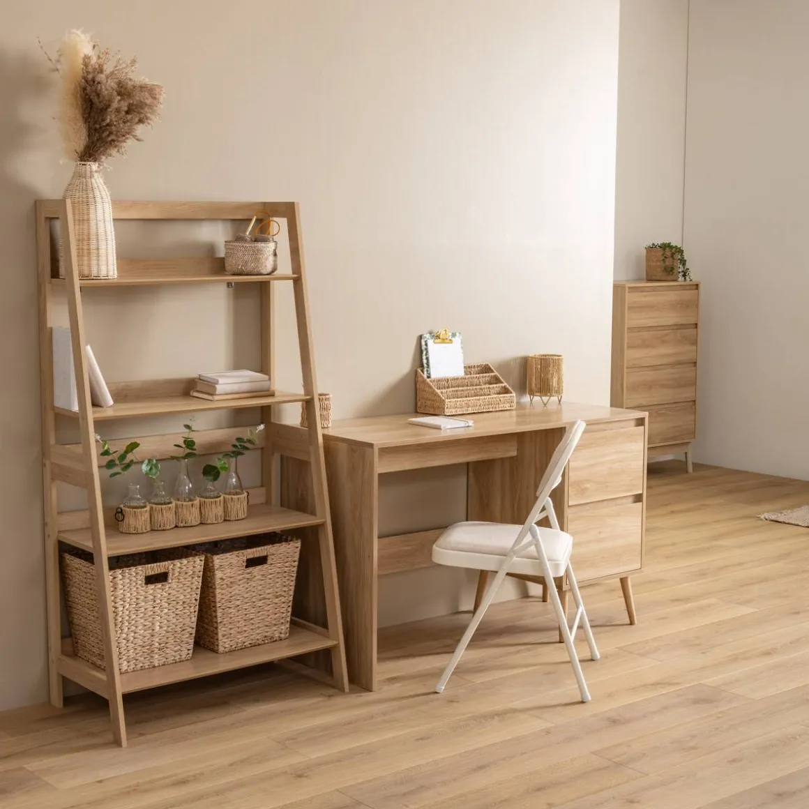 Etagère 4 niveaux, Beige