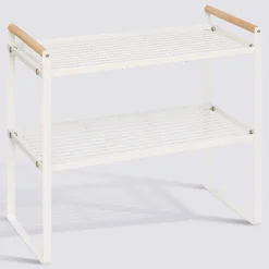 Etagère 2 niveaux, Blanc
