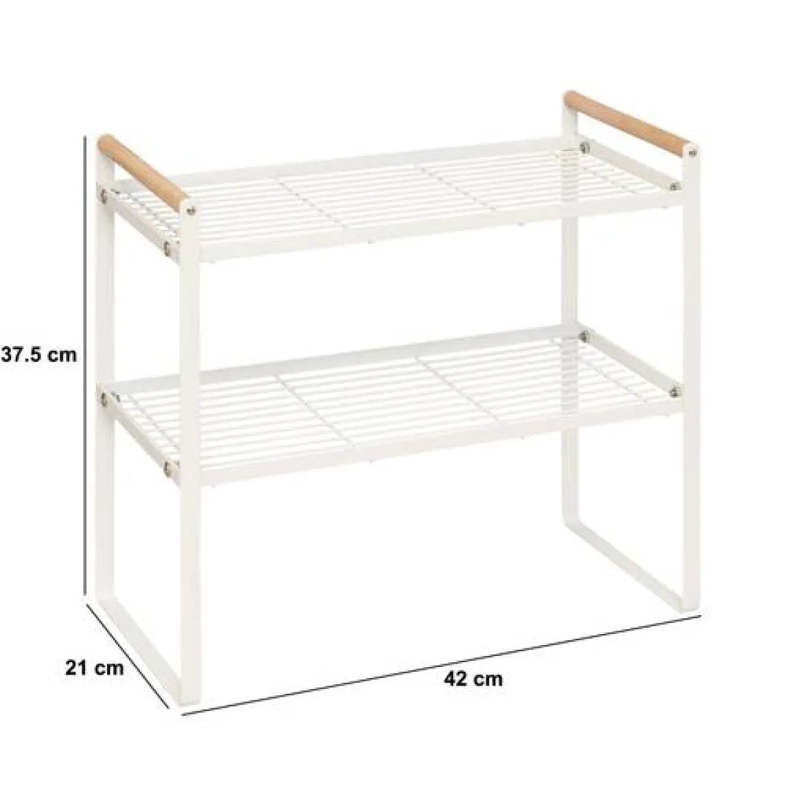 Etagère 2 niveaux, Blanc