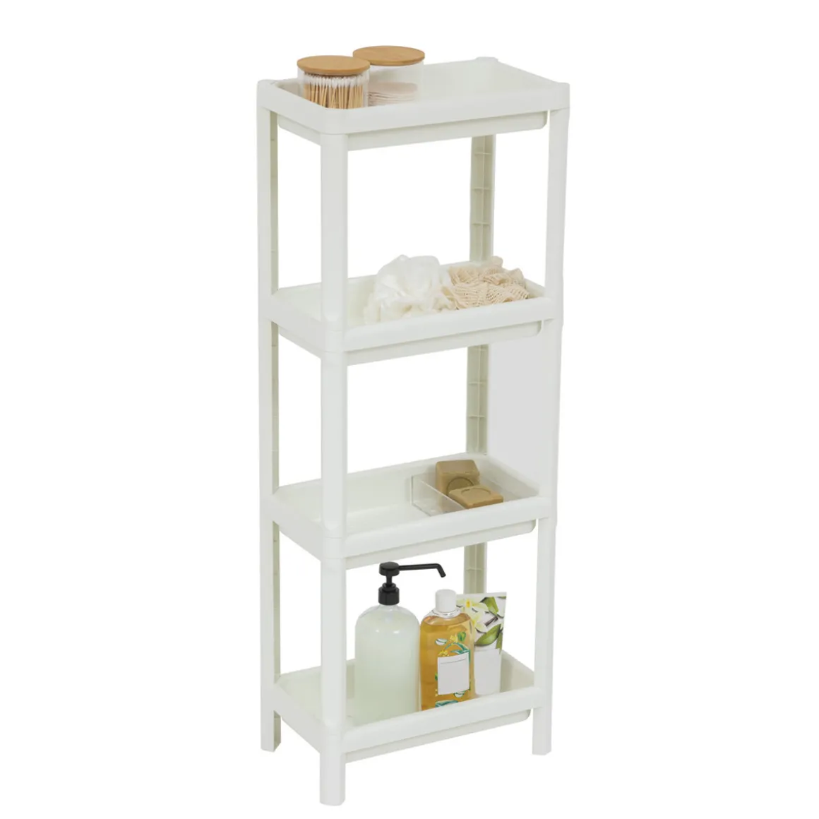 Etagère 4 niveaux, Blanc