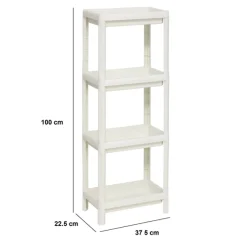 Etagère 4 niveaux, Blanc