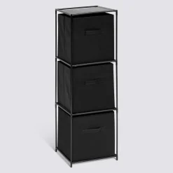 Etagère 3 niveaux, Noir