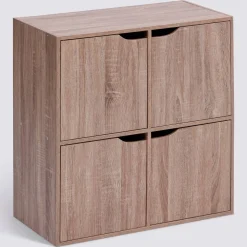 Etagère 4 portes, Beige