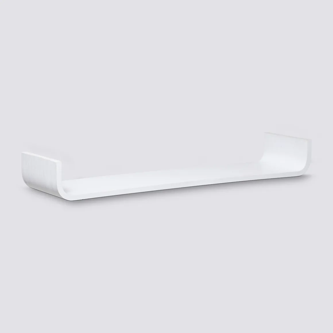 Etagère courbée, 80x20 cm, Blanc
