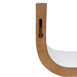 Etagère courbée, 80x20 cm, Blanc