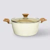 Faitout aluminium forgé beige, 24cm