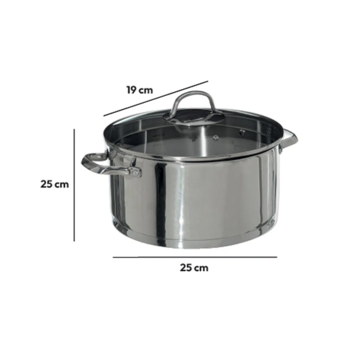 Faitout en Inox, 24 cm