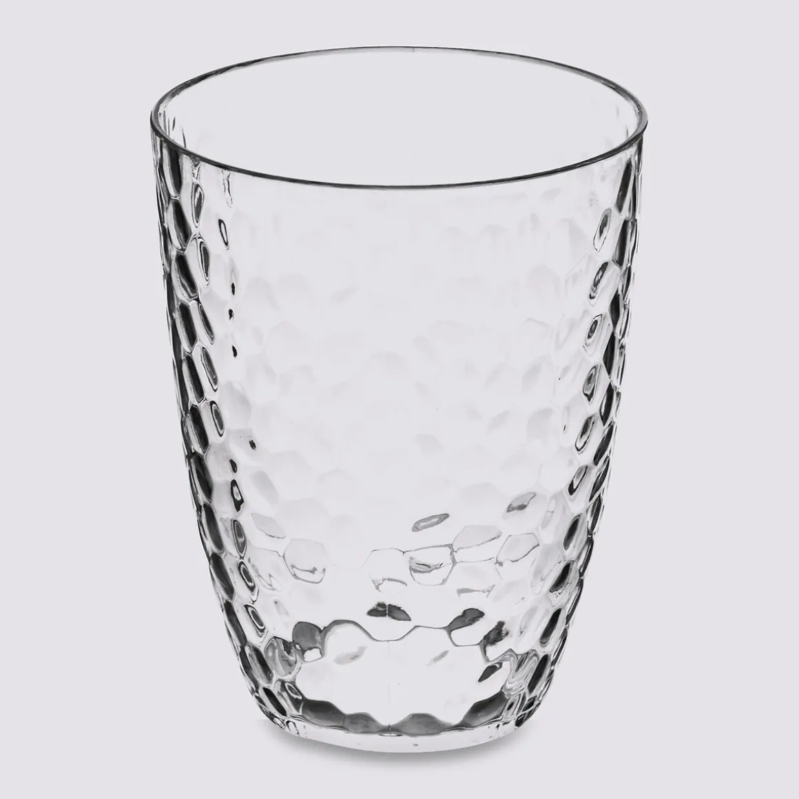 Gobelet martelé, Transparent