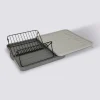 Égouttoir avec rack extensible, Gris