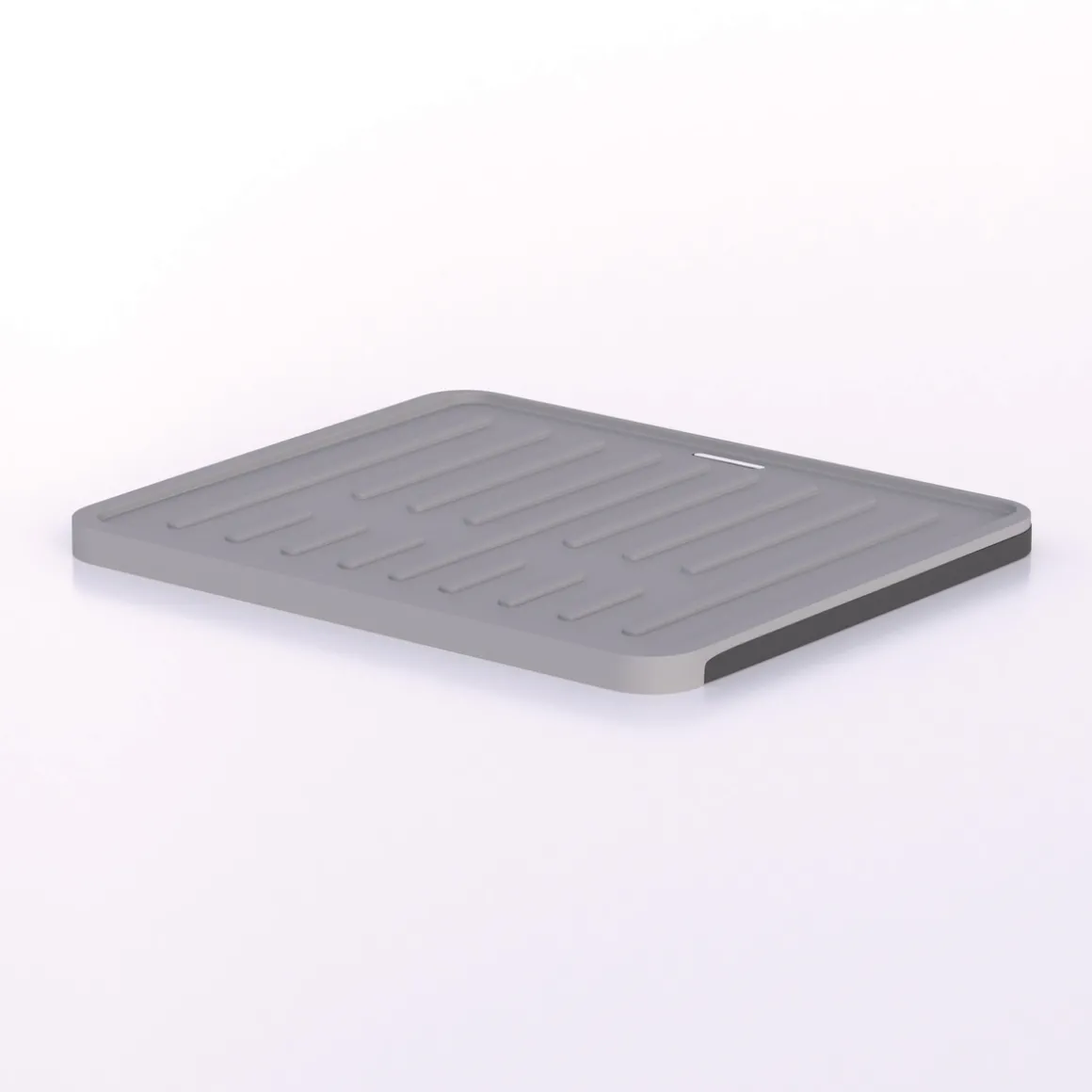 Égouttoir avec rack extensible, Gris