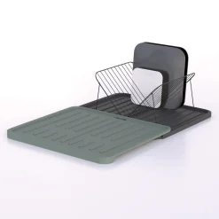 Égouttoir avec rack extensible, Vert