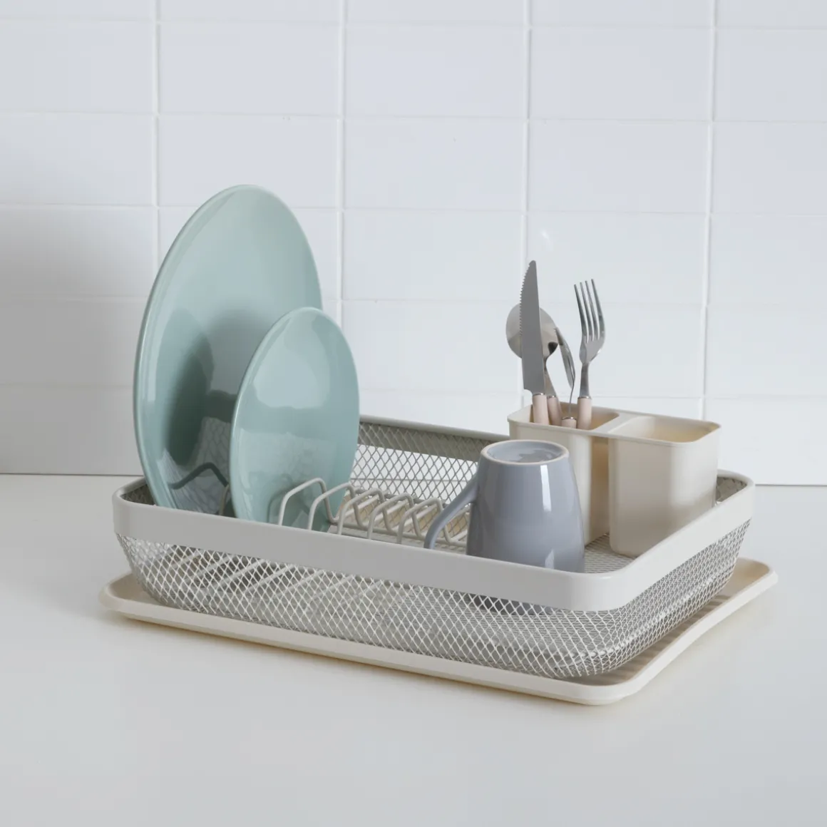 Égouttoir en plastique, Beige