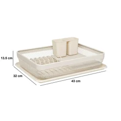 Égouttoir en plastique, Beige