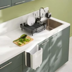 Égouttoir extensible 12 assiettes, Gris