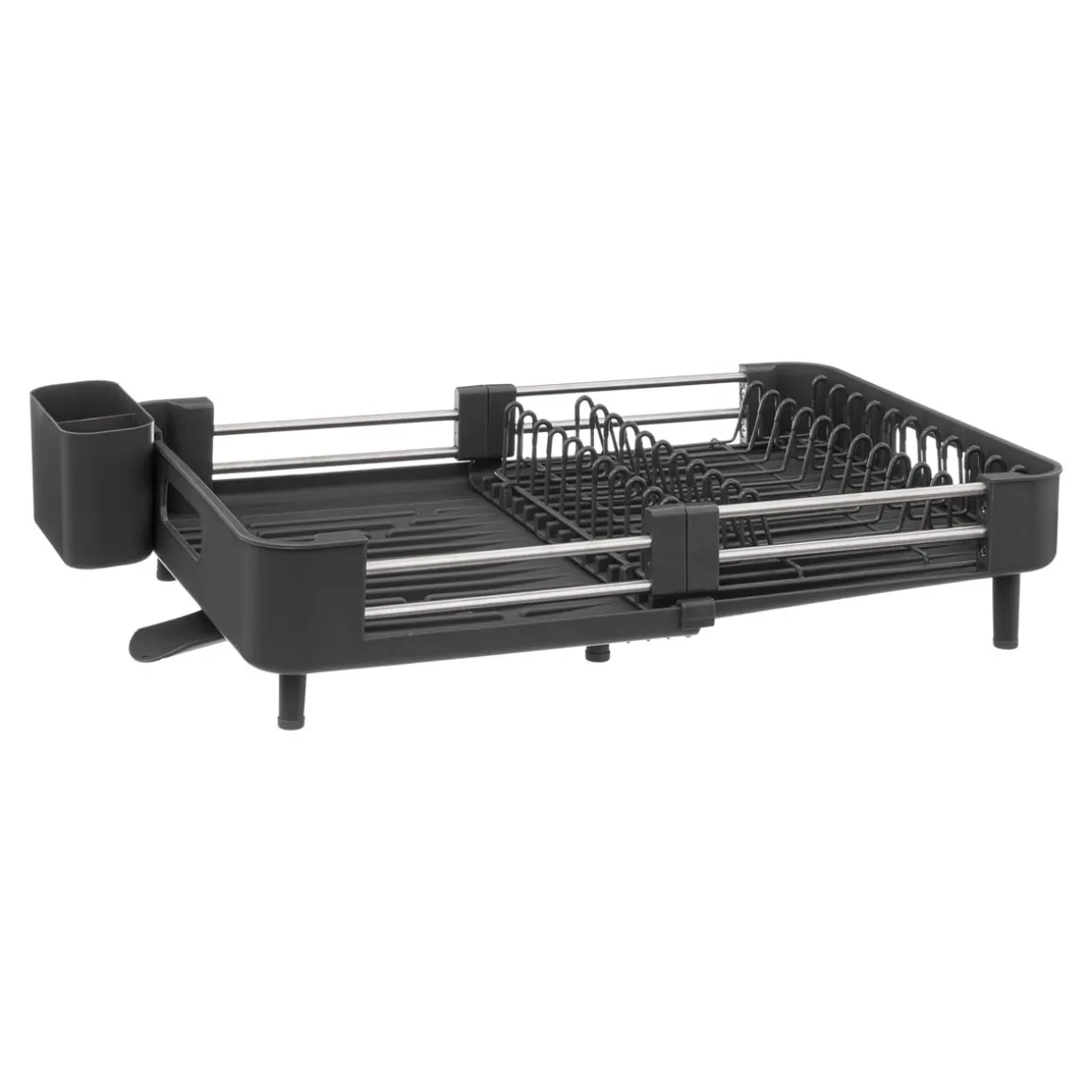 Égouttoir extensible 12 assiettes, Gris