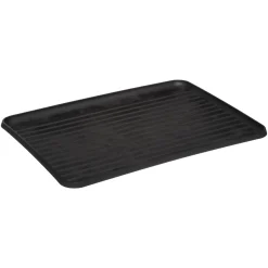 Égouttoir métal avec plateau, Noir