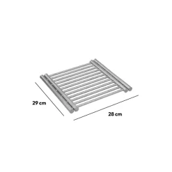 Grand dessous de plat extensible, Inox