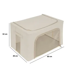 Housse de rangement double ouverture, 60x40 cm