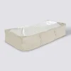 Housse de rangement lit, 100x20 cm, Beige