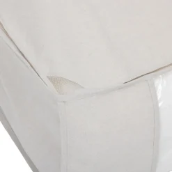 Housse de rangement lit, 100x20 cm, Beige