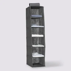 Housse rangement 6 cases, Gris anthracite