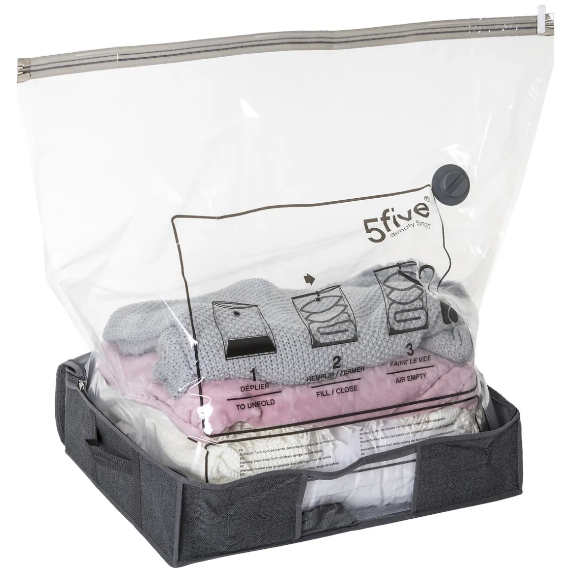 Housse rangement sous vide 60x45x15cm