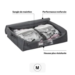 Housse rangement sous vide 60x45x15cm