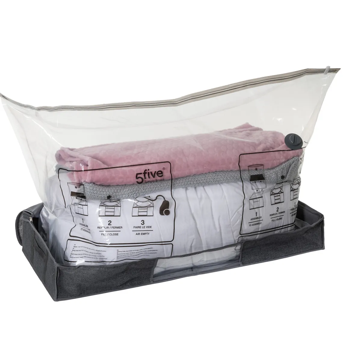 Housse rangement sous vide lit 100x45x15cm