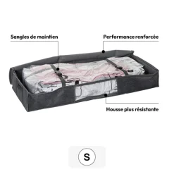 Housse rangement sous vide lit 100x45x15cm