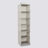 Housse rangements 6 cases, Gris clair