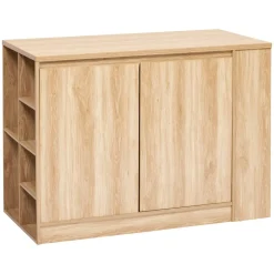 Ilot central, 2 portes, Beige