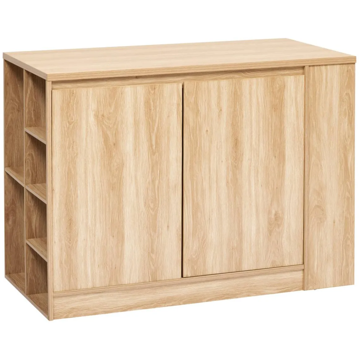 Ilot central, 2 portes, Beige