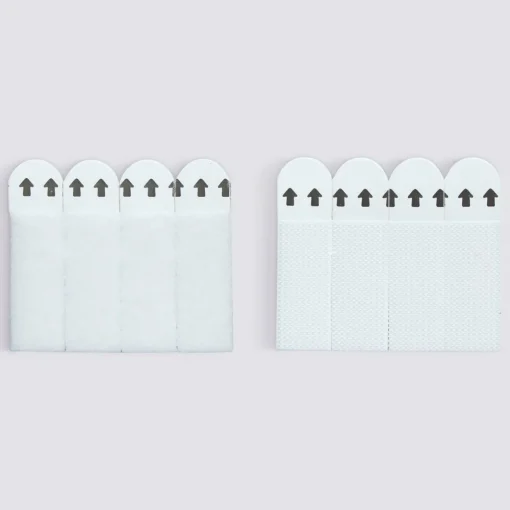 Lot de 8 bandes de fixation murales, 2kg max.