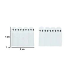 Lot de 8 bandes de fixation murales, 2kg max.