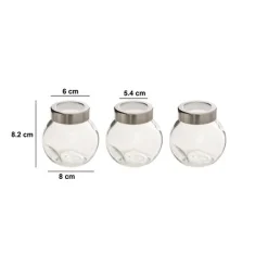 Lot de 3 bocaux à épices, 200 ml