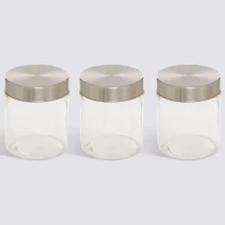 Lot de 3 bocaux, 0,7L