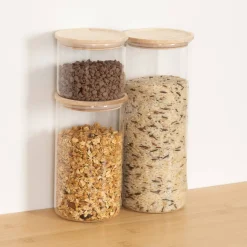 Lot de 3 bocaux, 0,4L/0,9L/1,5L