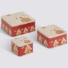 Lot de 3 boîtes de conservation, L.18,8/14,5/10 cm