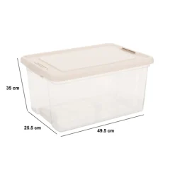 Lot de 2 boîtes de rangement 30L