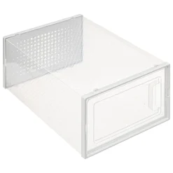 Lot de 4 boîtes range-chaussures plastique, M