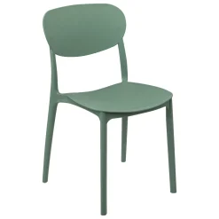 Lot de 6 chaises empilables plastique, Vert