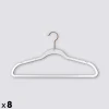 Lot de 8 cintres antidérapants plastique